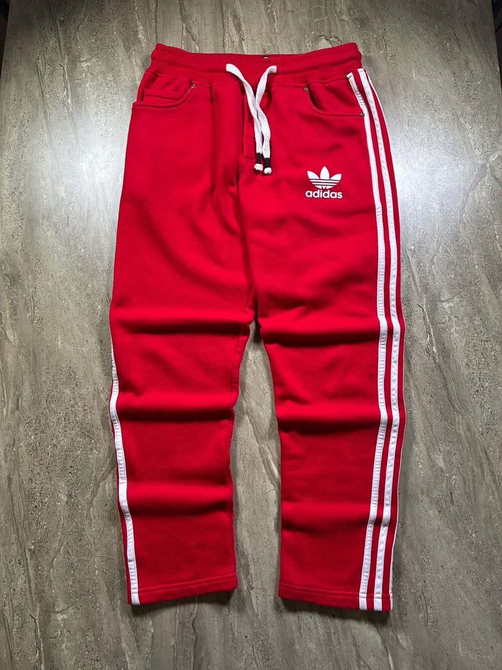 Adidas X Bape X Neighborhood Sweatpants Size L Red White 3-Stripes